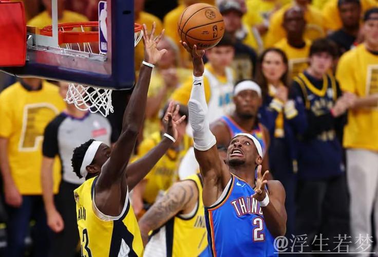 6月14日总决赛：雷霆对阵步行者，亚历山大精彩表现